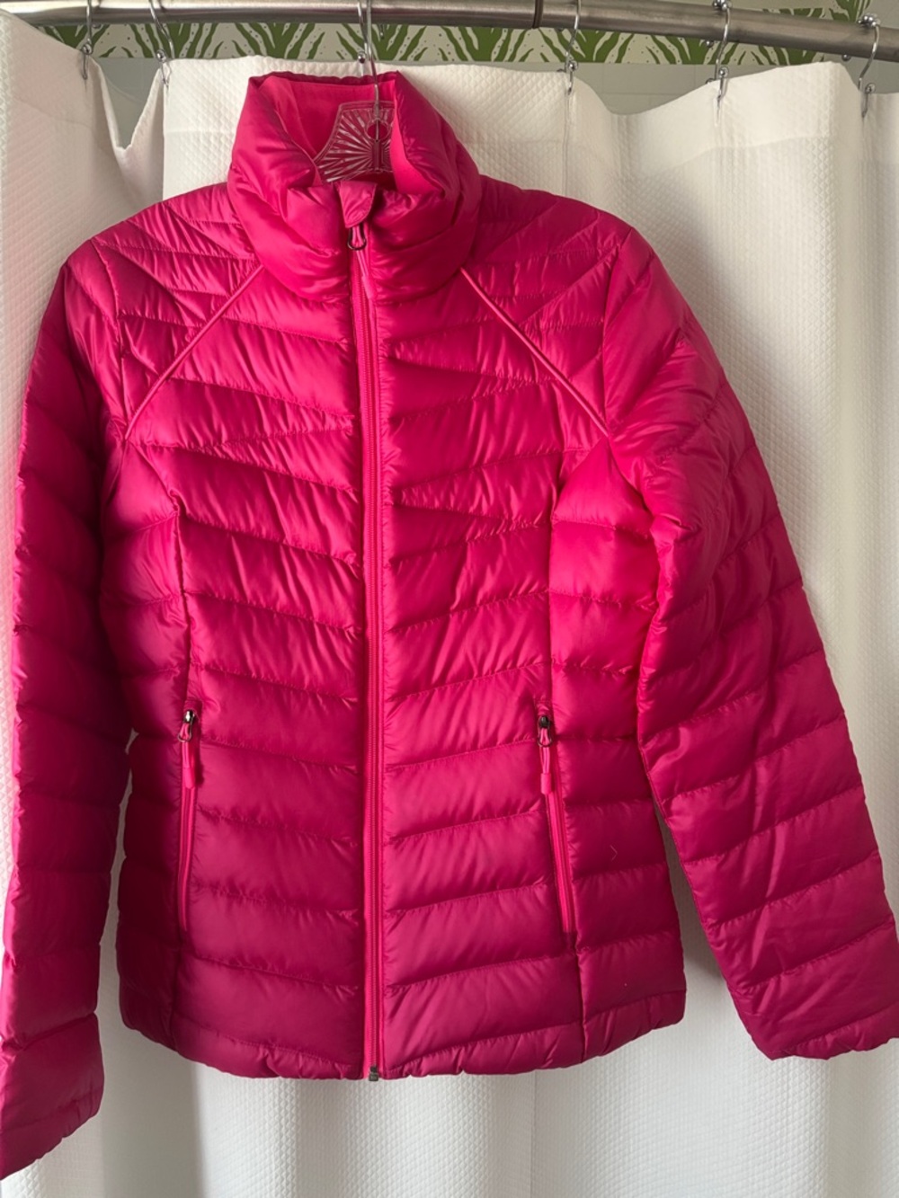 Spyder Women's Quilted Puffer Jacket in Hot Pink